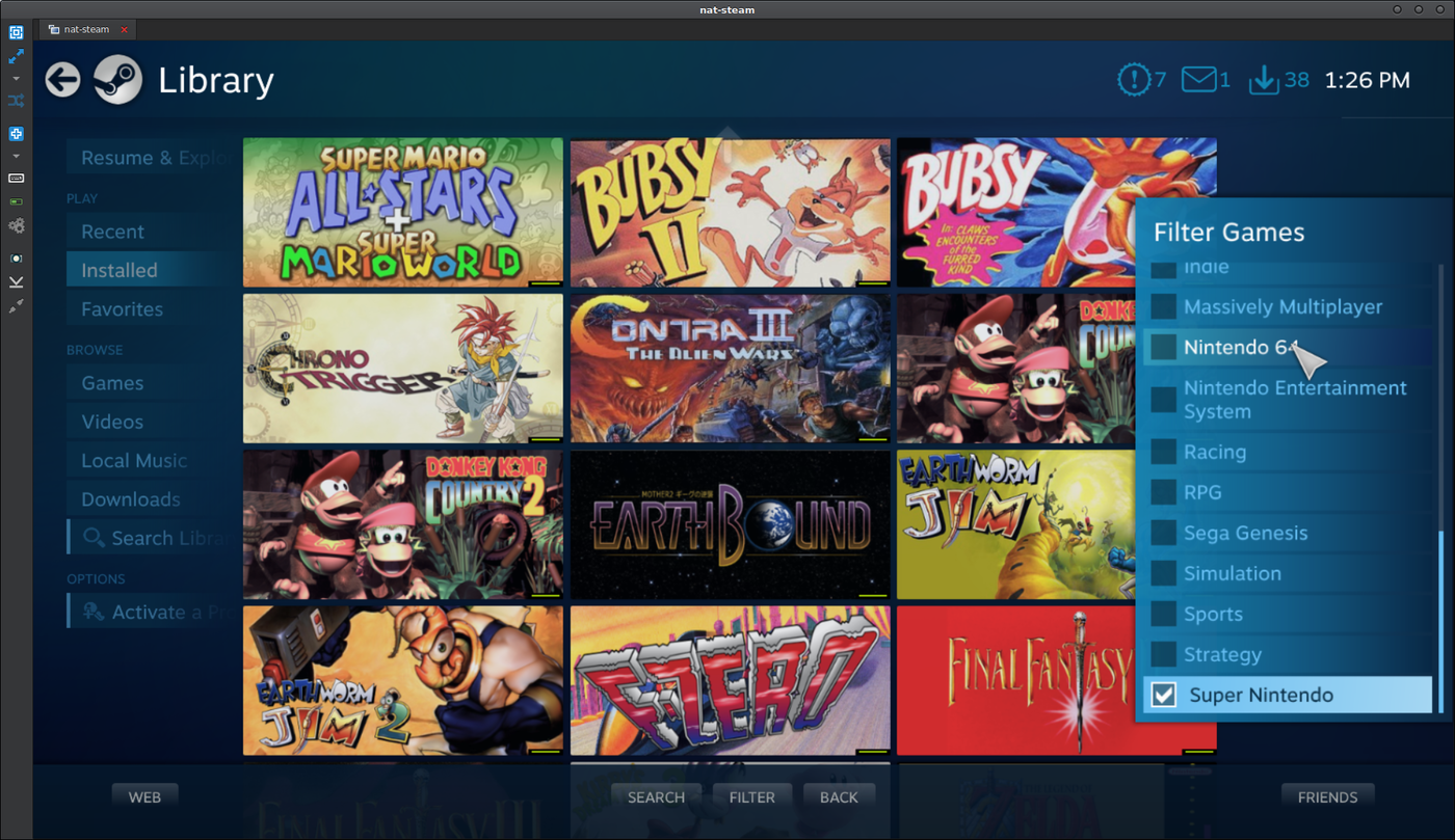 Featured image of post Setting up emulators in Steam